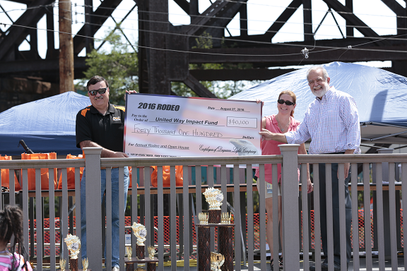 Riazzi Presents 2016 Rodeo Check to United Way