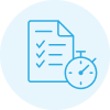 checklist and timer icon